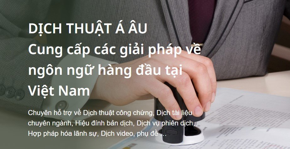 Dịch Thuật Á Âu mang đến cam kết gì với quý khách hàng của mình