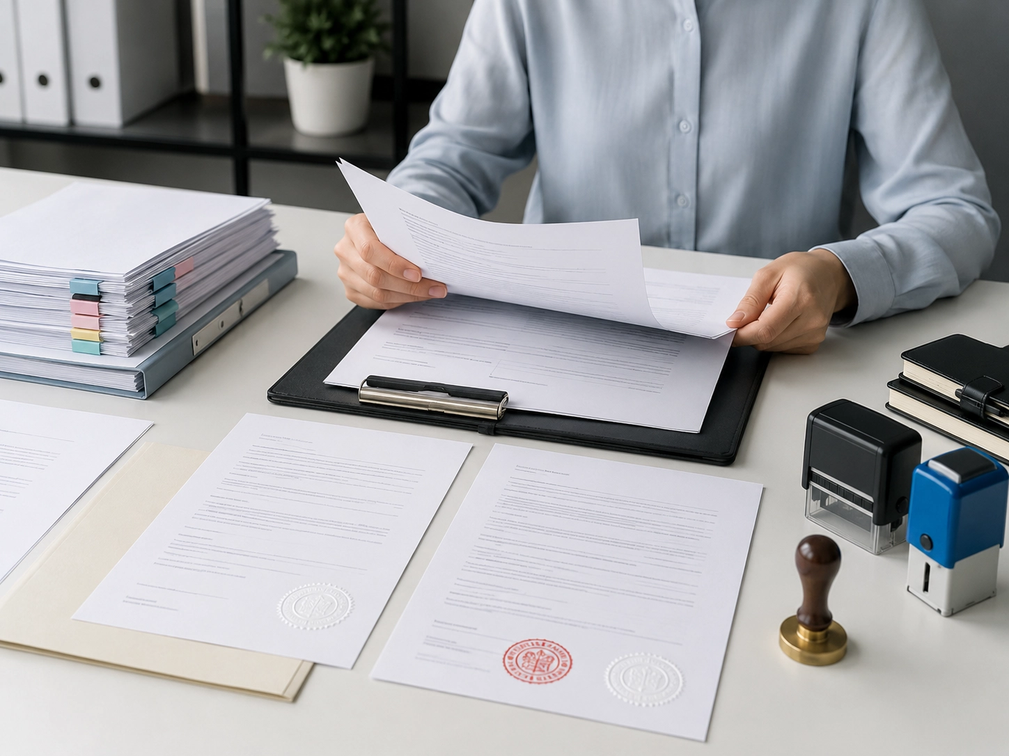Kiểm tra yêu cầu dấu công ty và công chứng tư pháp