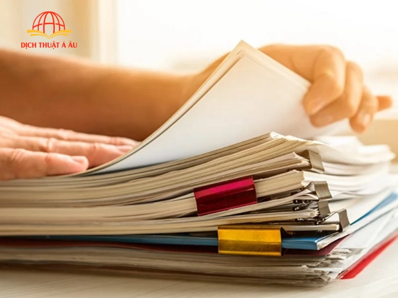 Quy trình triển khai và Checklist chuẩn bị hồ sơ tại Dịch Thuật Á Âu