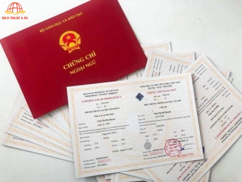 Báo giá dịch thuật công chứng hồ sơ du học